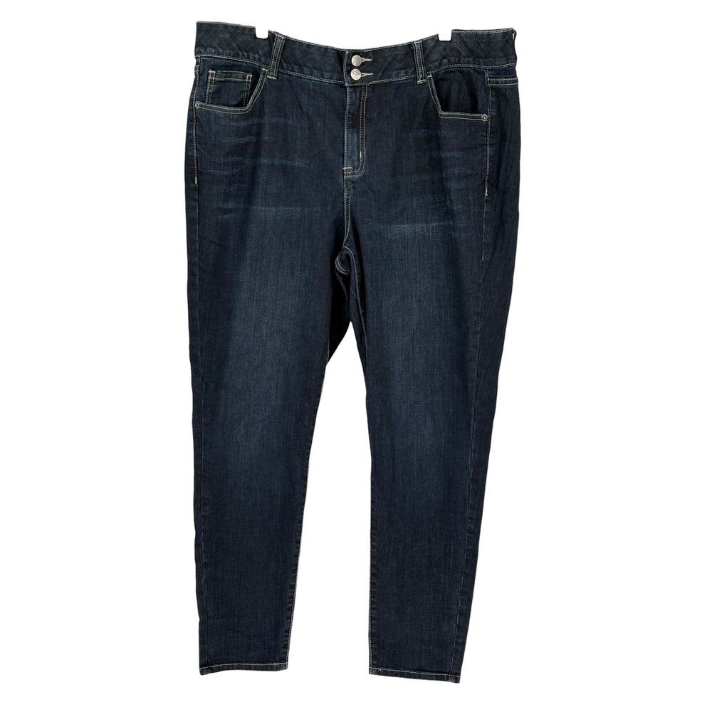 Lane Bryant Skinny Jeans Dark Wash Tighter Tummy‎ Technology 20R